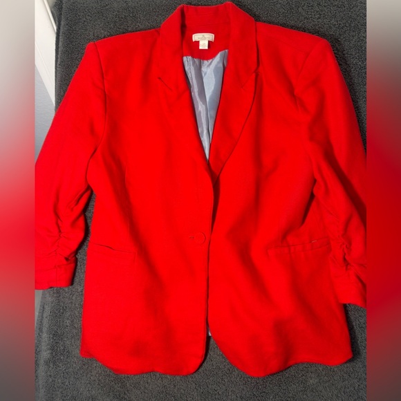 Jules & Leopold Bold Red Blazer - Picture 5 of 9